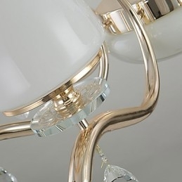 Moderne, eigentijdse, gegalvaniseerde eigenschap voor kristallen metalen kroonluchter