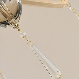 Moderne, eigentijdse, gegalvaniseerde eigenschap voor kristallen metalen kroonluchter