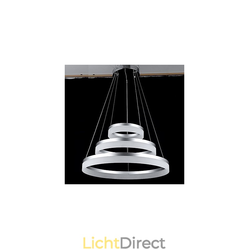 Ronde kroonluchterverlichting Verlichting Moderne acryllampen Luxe plafondlampen met drie ringen