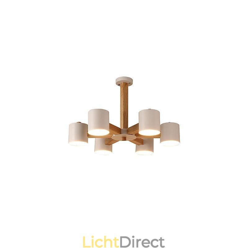 6 lampen kroonluchter moderne eigentijdse traditionele klassieke vintage land hout kenmerk voor hout