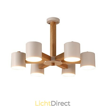 6 lampen kroonluchter moderne eigentijdse traditionele klassieke vintage land hout kenmerk voor hout