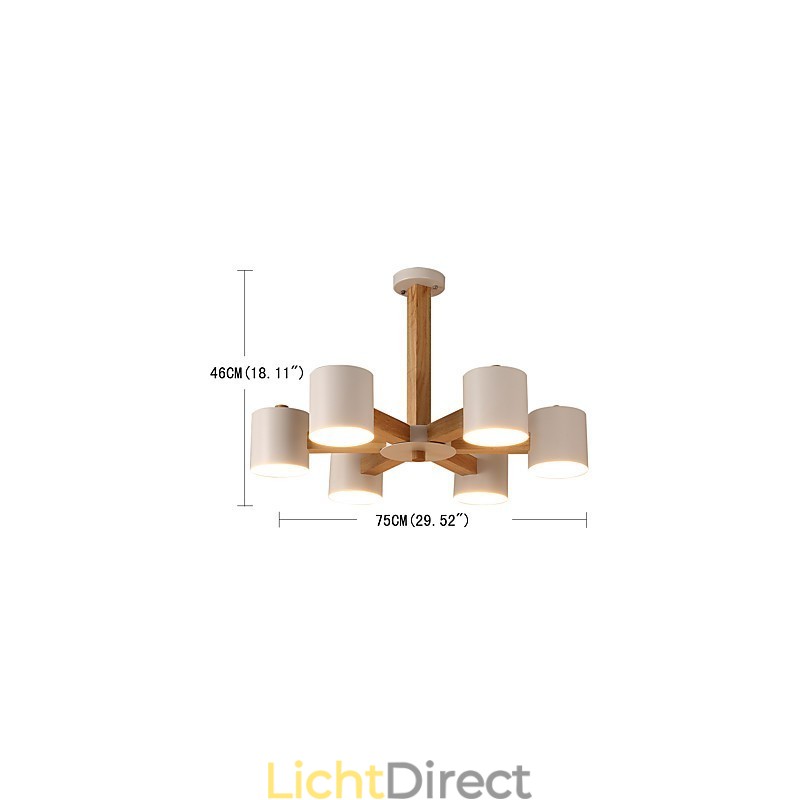 6 lampen kroonluchter moderne eigentijdse traditionele klassieke vintage land hout kenmerk voor hout