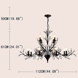 12 lampen kristallen kroonluchter moderne eigentijdse traditionele klassieke vintage retro landelijke schilderfunctie