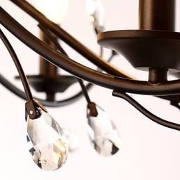 12 lampen kristallen kroonluchter moderne eigentijdse traditionele klassieke vintage retro landelijke schilderfunctie