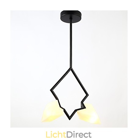 2 Lichtmast Moderne Metalen met Glazen Perzik Kroonluchter Lamp de Canteen Decorate Hanglamp 2 Lichtmast Moderne Metalen met Glazen Perzik Kroonluchter Lamp de Canteen Decorate Hanglamp