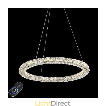 Moderne Ring Kristallen Plafond Hanglamp Kristallen Kroonluchter Licht Binnenverlichting Lampen Armaturen Dimbaar met Afstandsbediening Moderne Ring Kristallen Plafond Hanglamp Kristallen Kroonluchter Licht Binnenverlichting Lampen Armaturen Dimbaar met Afstandsbediening