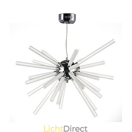 Globe Chrome-functie voor kristallen metalen kroonluchter