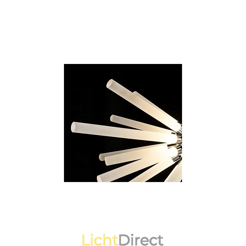 Globe Chrome-functie voor kristallen metalen kroonluchter