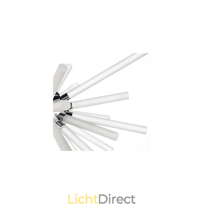 Globe Chrome-functie voor kristallen metalen kroonluchter