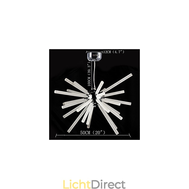 Globe Chrome-functie voor kristallen metalen kroonluchter