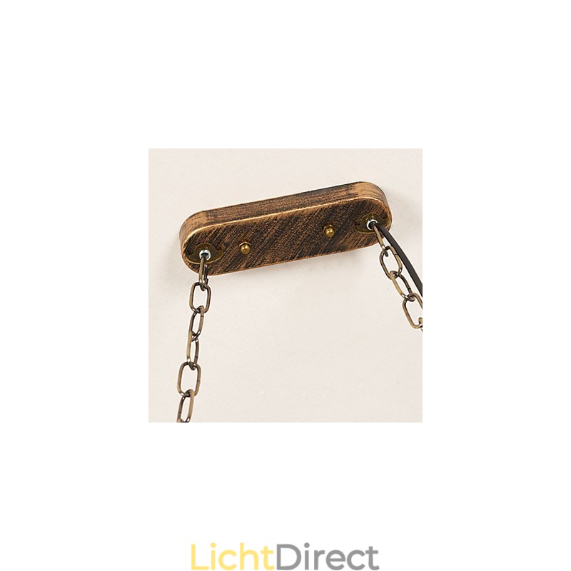 Rustieke Lodge Vintage Retro Landelijke Wereldbol Schilderij Kenmerk voor Mini Stijl Ontwerpers Metalen Kroonluchter