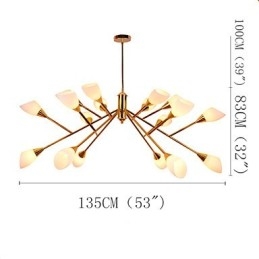 Nordic Eenvoudige Sfeervolle Pastorale Kroonluchter Creatieve Lobby Kroonluchter Lamp