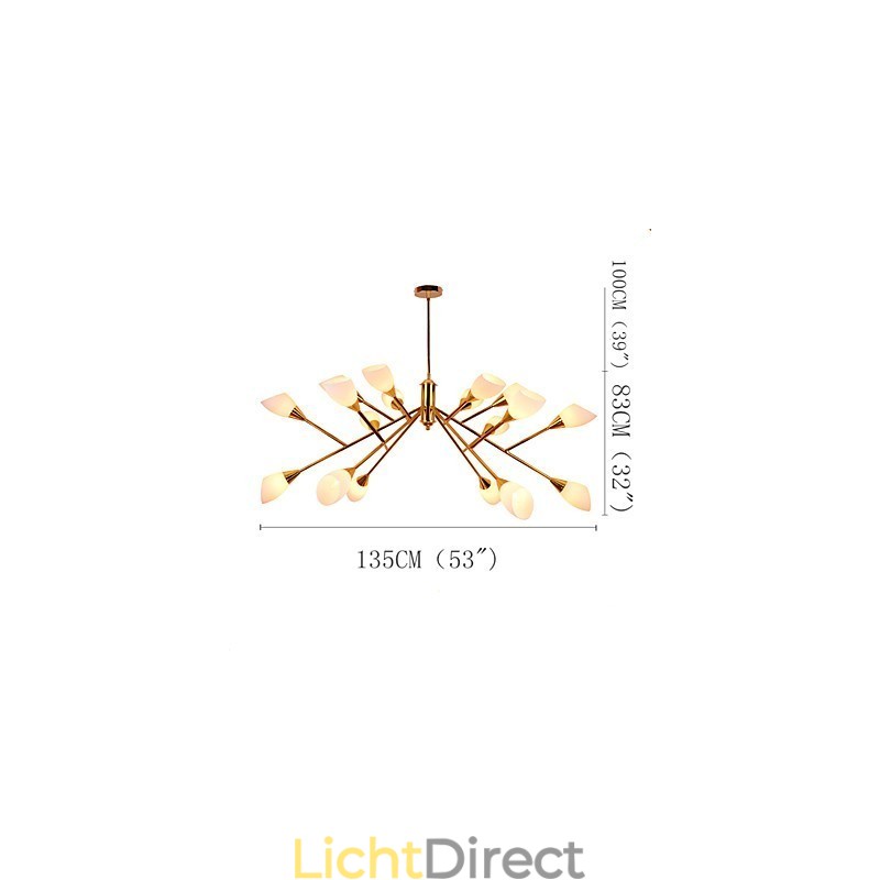 Nordic Eenvoudige Sfeervolle Pastorale Kroonluchter Creatieve Lobby Kroonluchter Lamp