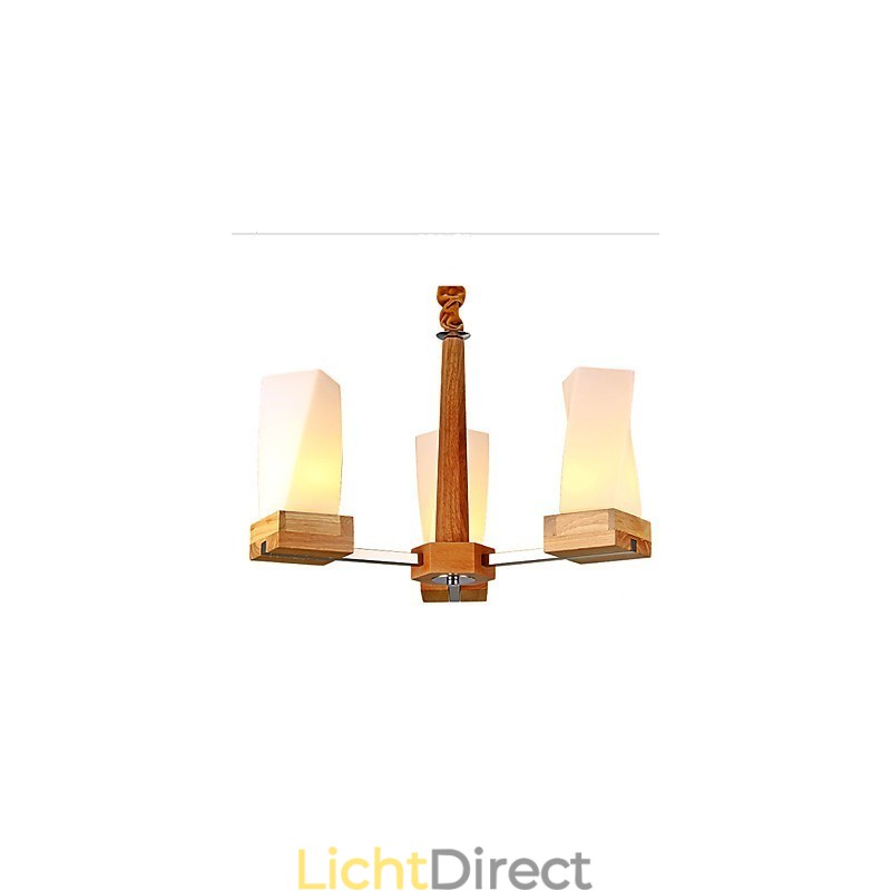 Eenvoudige kunstverlichting Massief hout Creatief wonen Plafondlamp