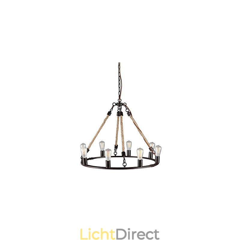 Vintage Mini Stijl Schilderij Metalen Kroonluchter