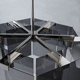 Rustieke Lodge Schilderij Kenmerk voor Ontwerpers Metalen Binnen 6 Lampen Kroonluchter