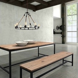 Vintage Mini Stijl Schilderij Metalen Kroonluchter