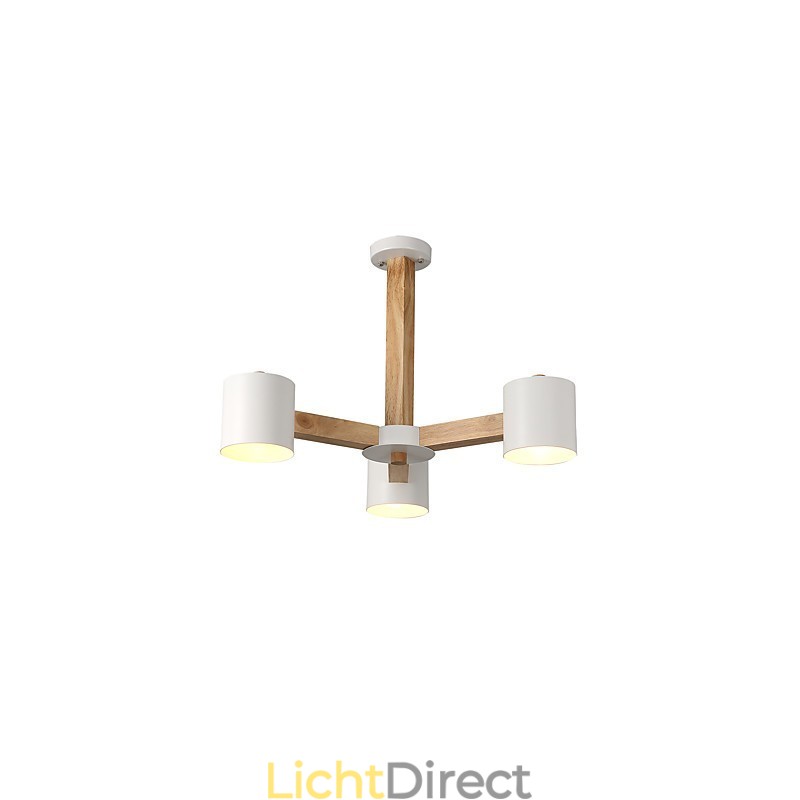 3-lichts kroonluchter Modern eigentijds Traditioneel klassiek Vintage Landelijk Hout Kenmerk voor hout