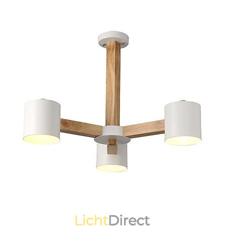 3-lichts kroonluchter Modern eigentijds Traditioneel klassiek Vintage Landelijk Hout Kenmerk voor hout