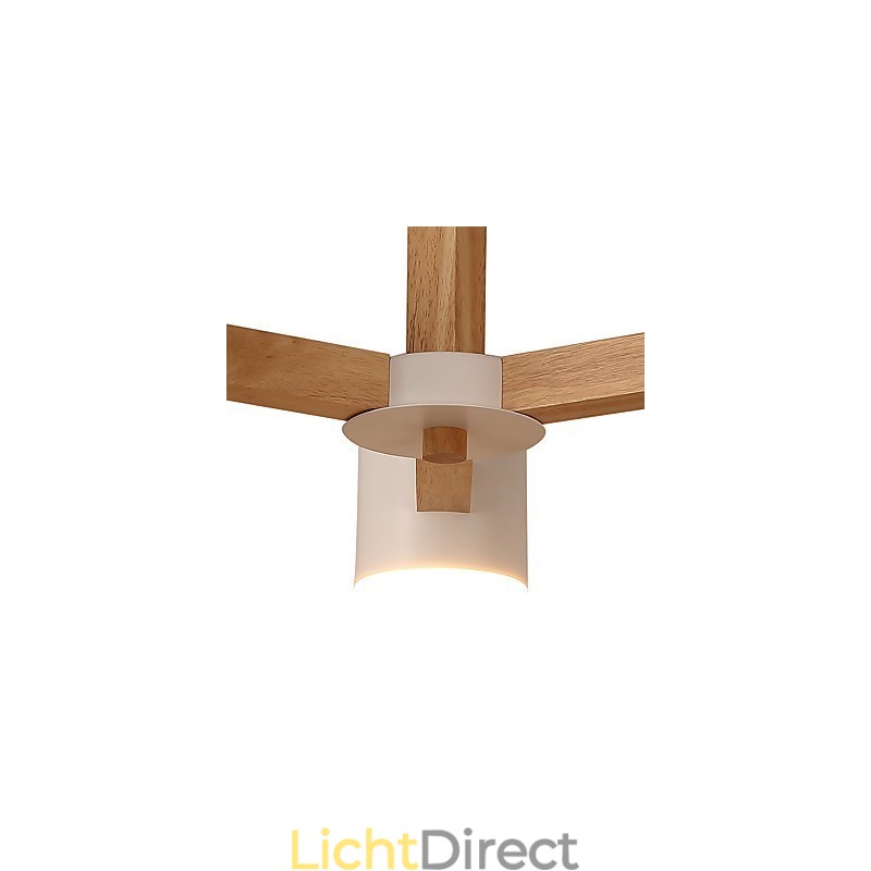 3-lichts kroonluchter Modern eigentijds Traditioneel klassiek Vintage Landelijk Hout Kenmerk voor hout