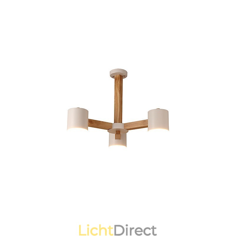 3-lichts kroonluchter Modern eigentijds Traditioneel klassiek Vintage Landelijk Hout Kenmerk voor hout