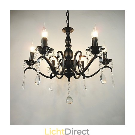 Kroonluchter Eenvoudig Kristal IJzer Kaarslicht Decoratie Lampen Verlichting Kroonluchter Eenvoudig Kristal IJzer Kaarslicht Decoratie Lampen Verlichting