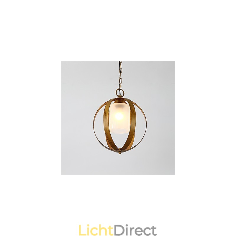 Loft Metalen Amerikaanse Industriële Stijl Schilderij Kleur met Glazen Europese Kroonluchter Lamp de Indoor Decorate Hanglamp