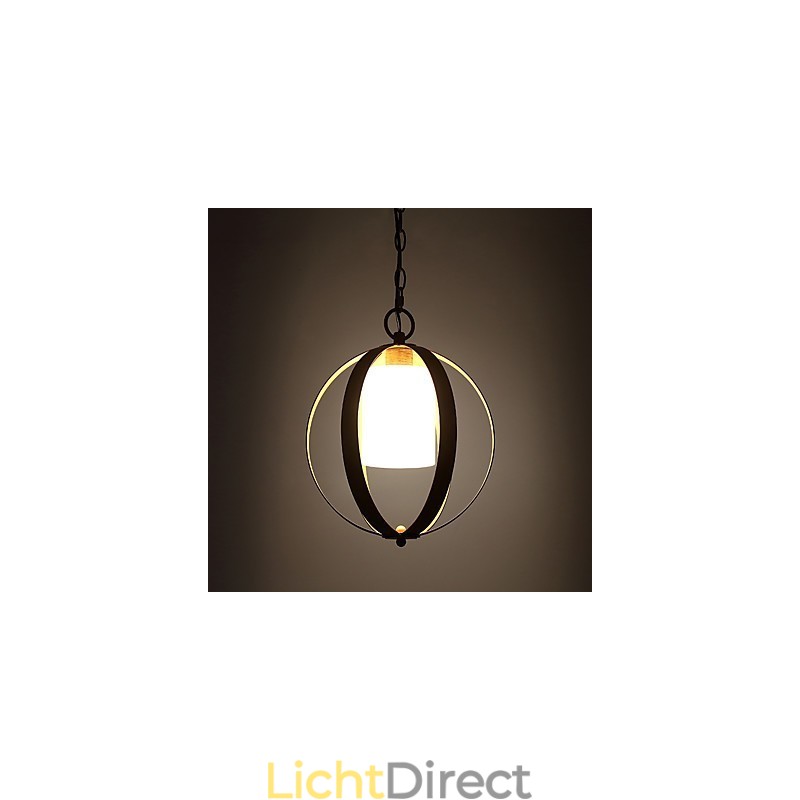 Loft Metalen Amerikaanse Industriële Stijl Schilderij Kleur met Glazen Europese Kroonluchter Lamp de Indoor Decorate Hanglamp