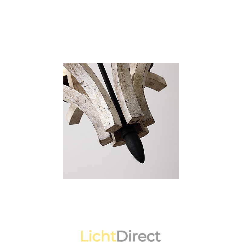 Vintage schilderij kenmerk mini stijl houten bamboe kroonluchter lamp de decoratieve hanglamp