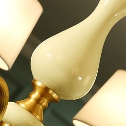 Alle koperen kroonluchter Jade decoratieve kroonluchter