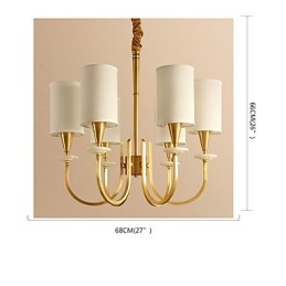 Alle koperen kroonluchter Jade decoratieve kroonluchter