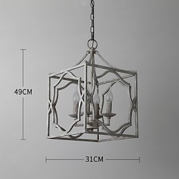 Vintage Metalen Amerikaanse Industriële Loft Schilderij Kleur Europese Kroonluchter Lamp de Indoor Decorate Hanglamp
