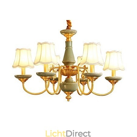Alle koperen kroonluchter Jade decoratieve kroonluchter Alle koperen kroonluchter Jade decoratieve kroonluchter
