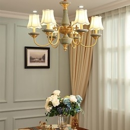 Alle koperen kroonluchter Jade decoratieve kroonluchter
