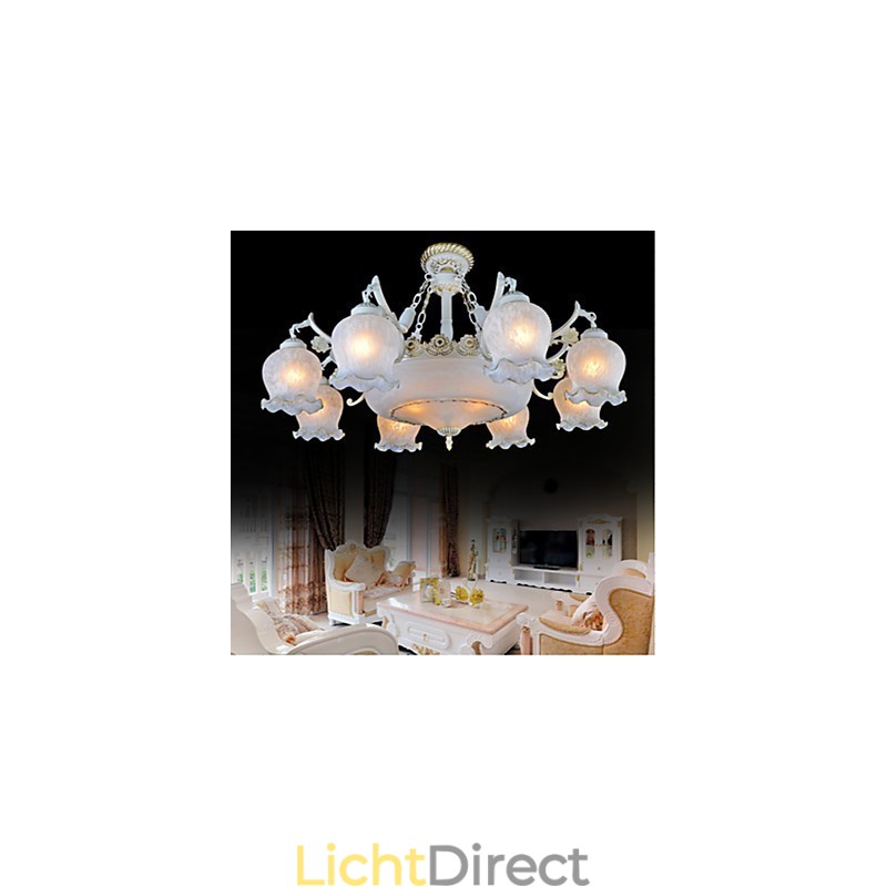 Kroonluchter Wit Europees Retro Klassiek