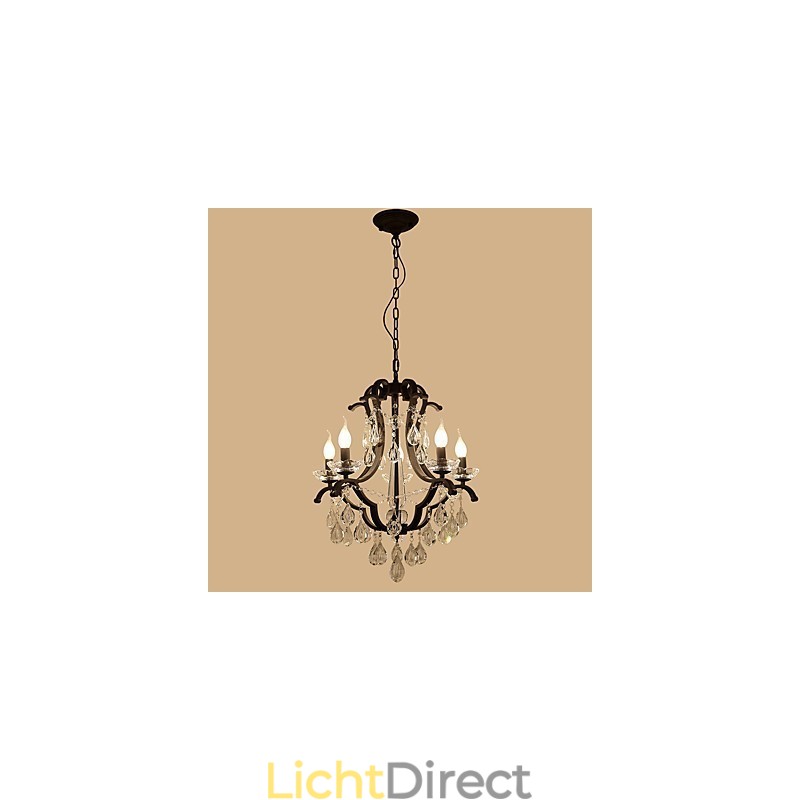 5 lampen kristallen kroonluchter moderne eigentijdse traditionele klassieke rustieke lodge vintage retro lantaarn trommel land schilderij