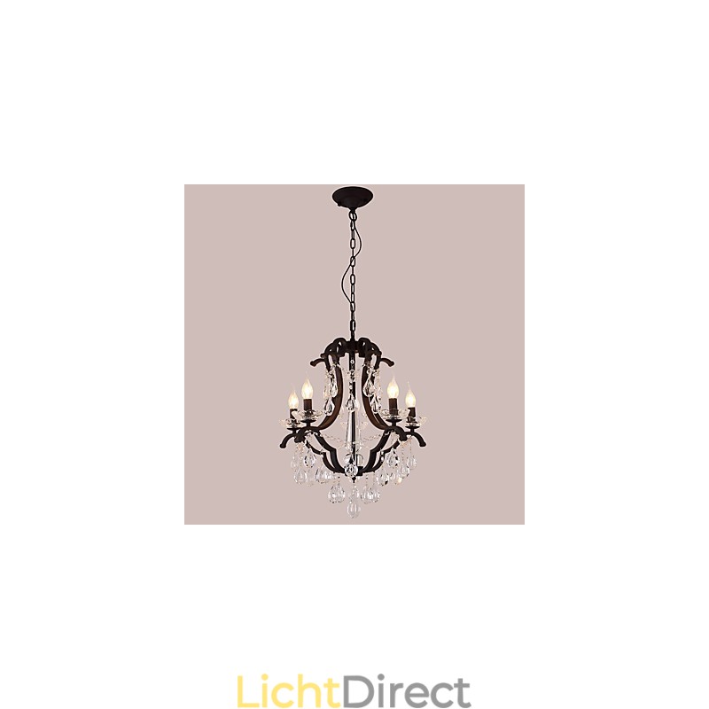 5 lampen kristallen kroonluchter moderne eigentijdse traditionele klassieke rustieke lodge vintage retro lantaarn trommel land schilderij