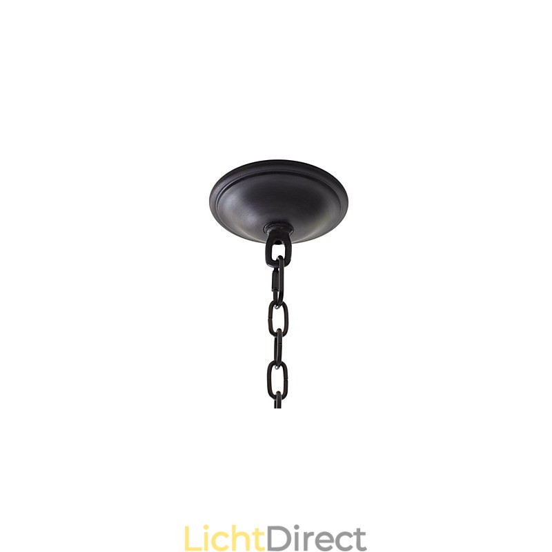 Retro stijl ijzeren hanglamp met 8 lampen