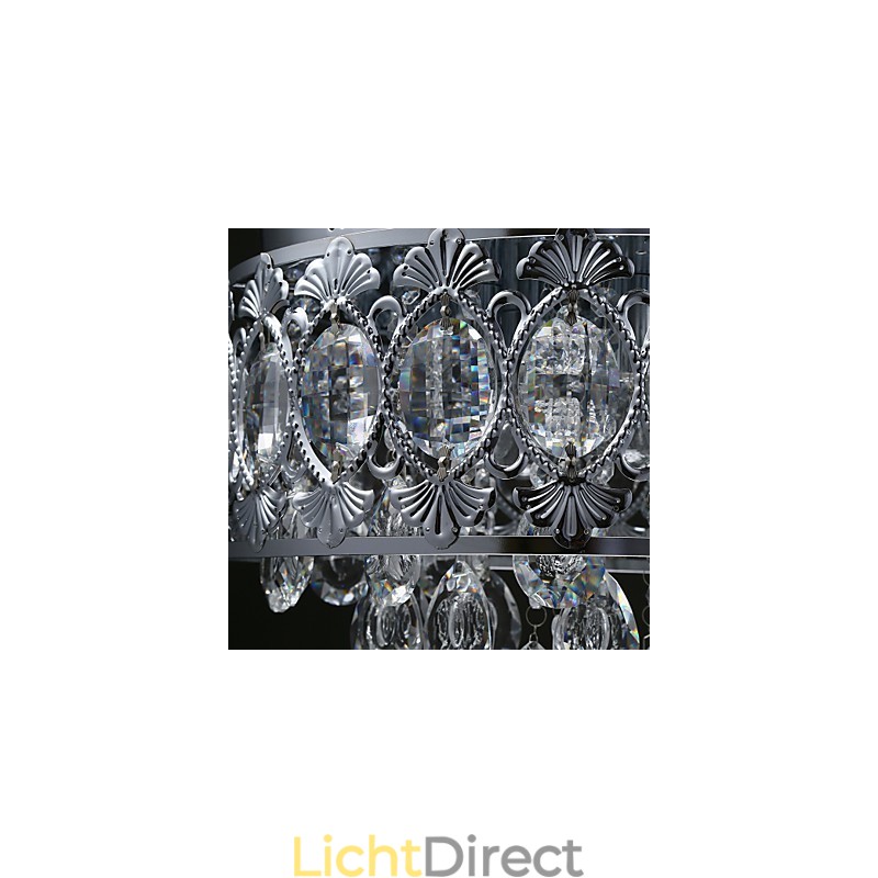 Elegante moderne transparante kristallen kroonluchter met 4 lampen
