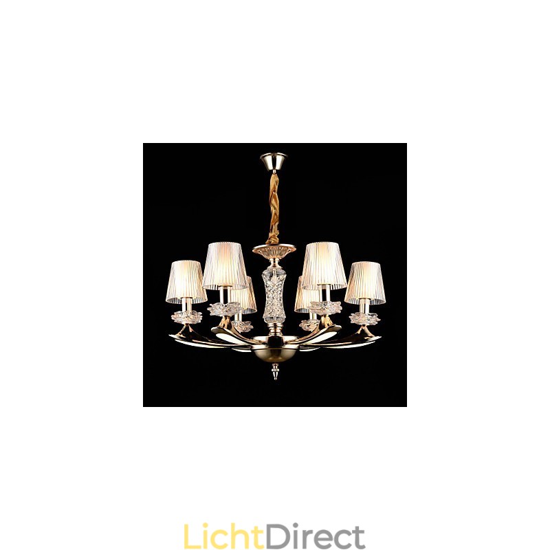 Moderne, eigentijdse, traditionele, klassieke zinklegering met kristallen mini-stijl hanglamp van metaal