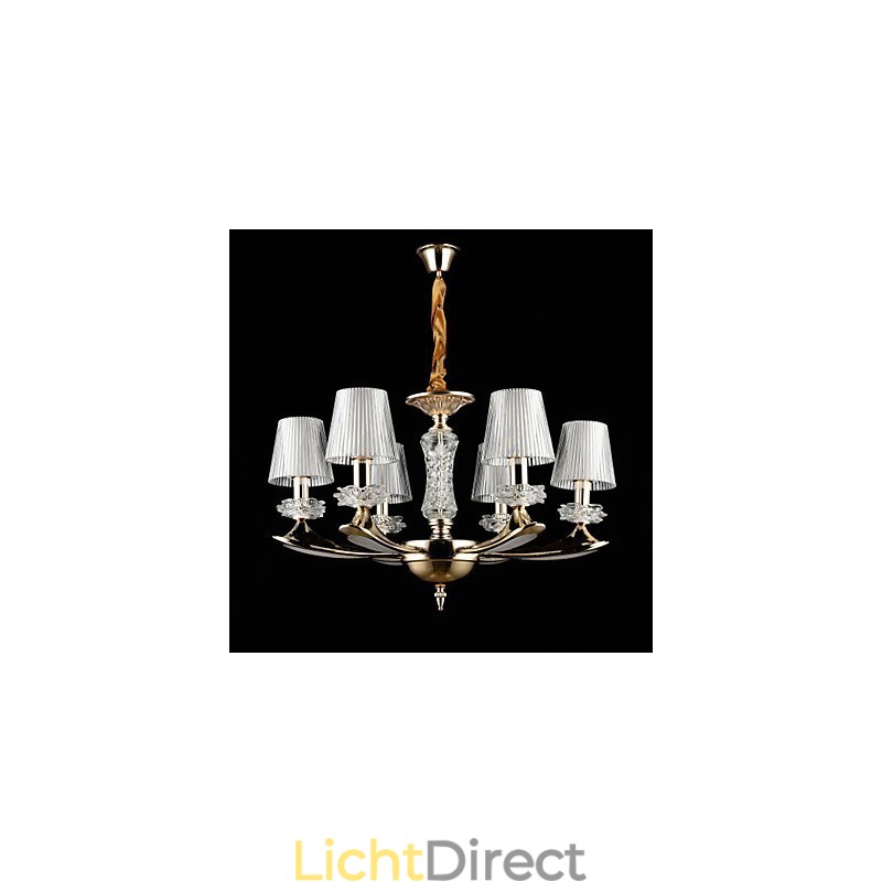 Moderne, eigentijdse, traditionele, klassieke zinklegering met kristallen mini-stijl hanglamp van metaal