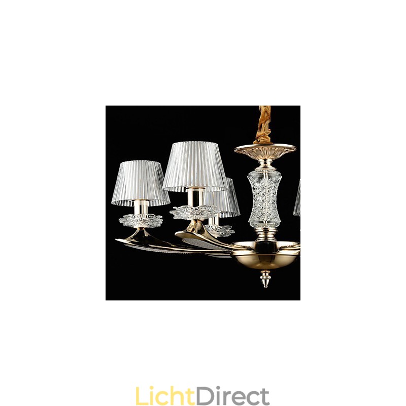 Moderne, eigentijdse, traditionele, klassieke zinklegering met kristallen mini-stijl hanglamp van metaal
