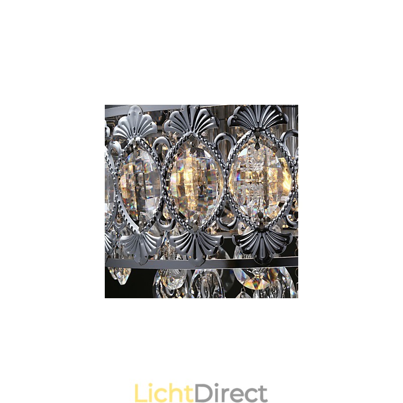 Elegante moderne transparante kristallen kroonluchter met 4 lampen