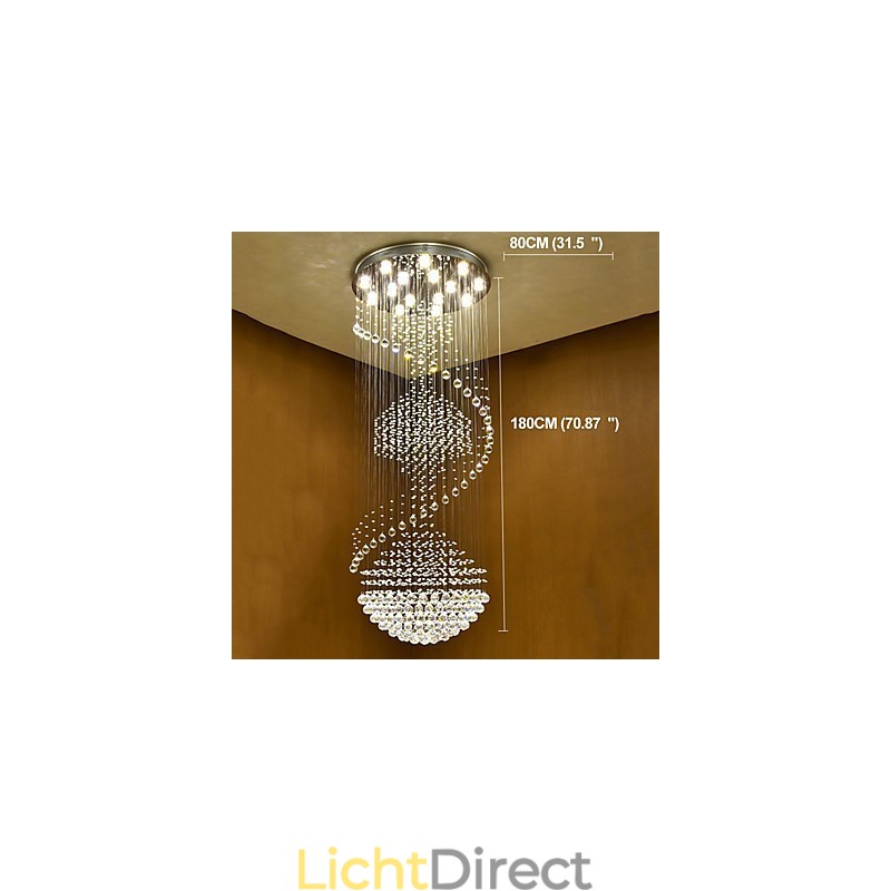 Moderne kristallen plafond hanglamp binnen kroonluchter thuis hangende verlichting lampen armaturen