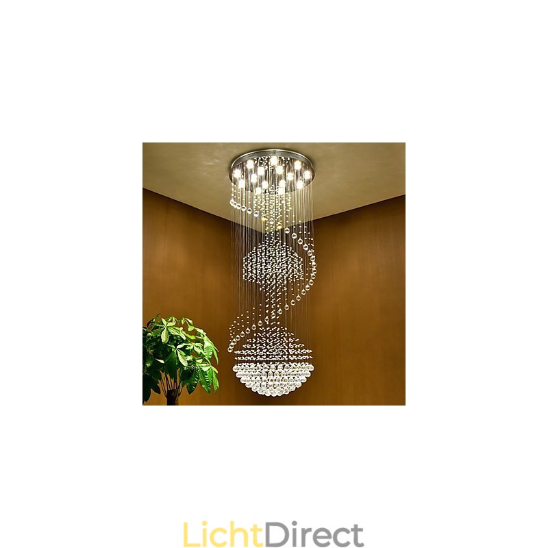 Moderne kristallen plafond hanglamp binnen kroonluchter thuis hangende verlichting lampen armaturen