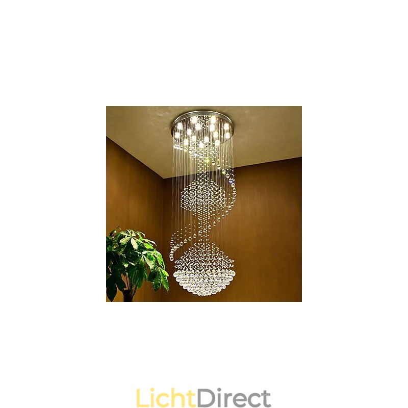 Moderne kristallen plafond hanglamp binnen kroonluchter thuis hangende verlichting lampen armaturen