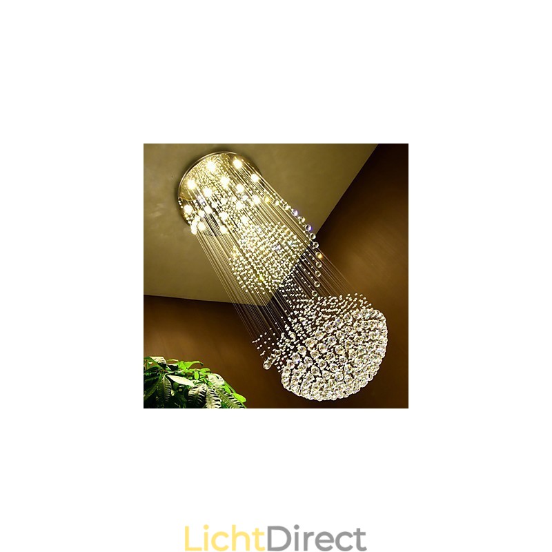 Moderne kristallen plafond hanglamp binnen kroonluchter thuis hangende verlichting lampen armaturen
