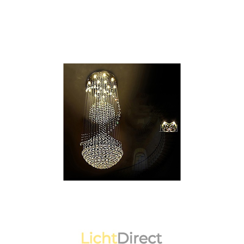 Moderne kristallen plafond hanglamp binnen kroonluchter thuis hangende verlichting lampen armaturen