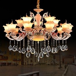 Hanglamp Zinklegering Kenmerk voor Kristal Mini Stijl Metaal Binnen Winkels 15 Lampen