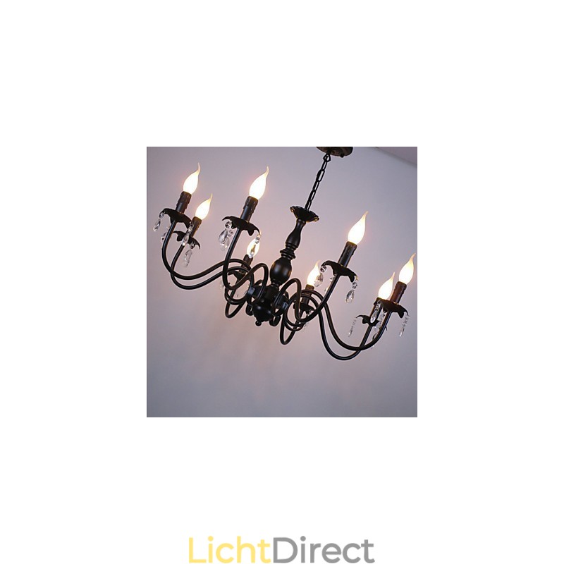 Europese Stijl Kristallen Kaars Lamp Lamp Kledingwinkel Lampen En Lantaarns Decoratie Project Hanglamp